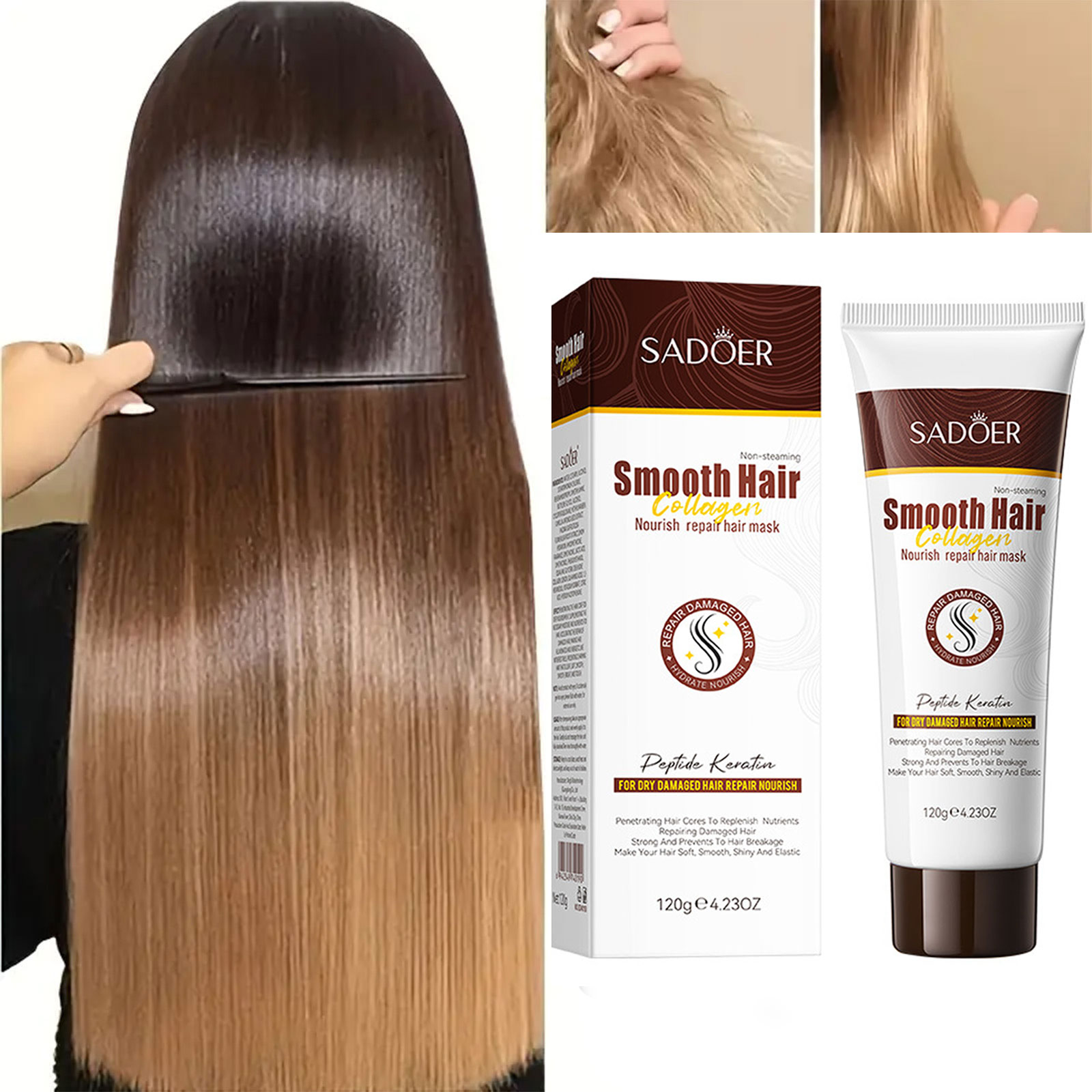 Deep Conditioner Mask - SADOER Collagen Hair Mask Professional Deep