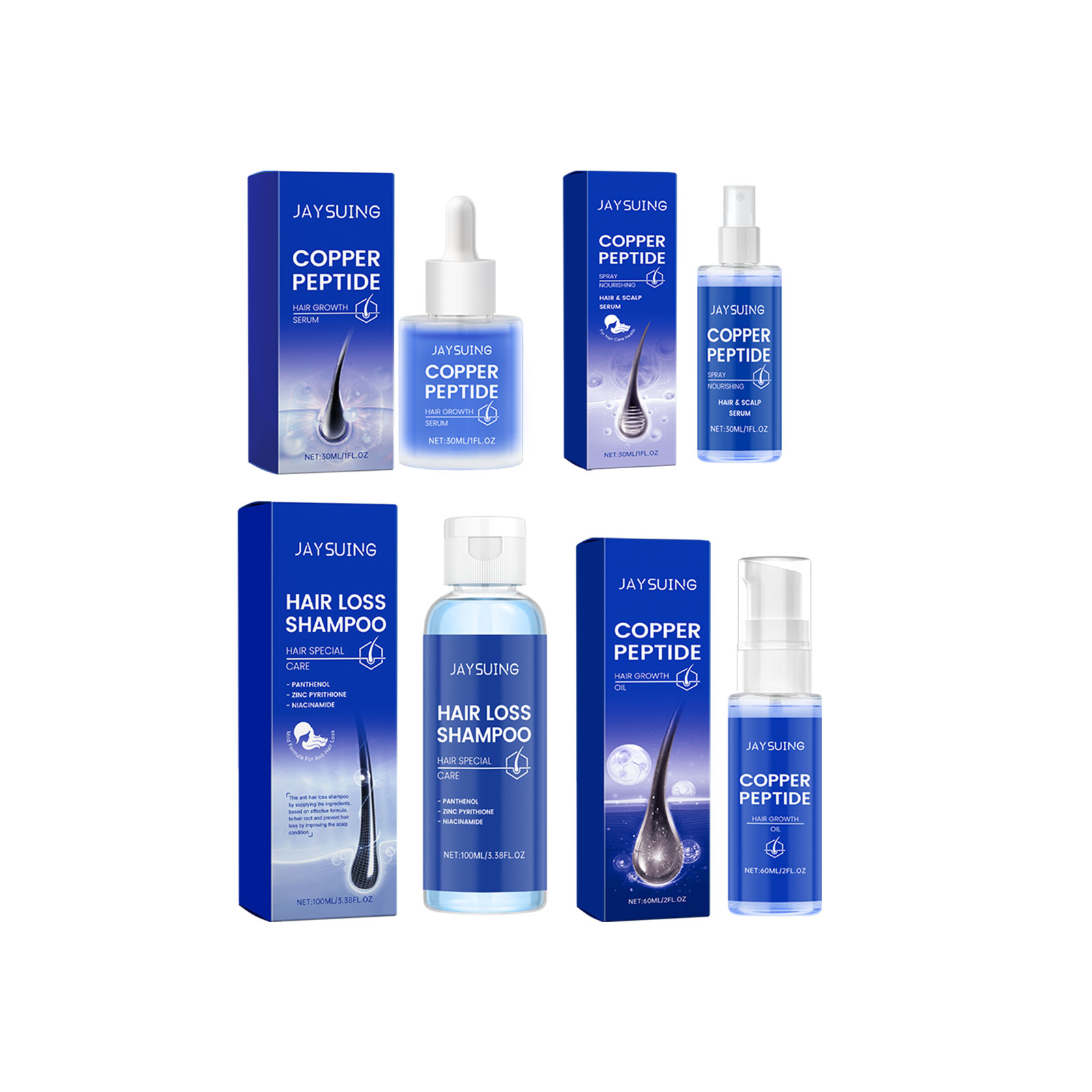 Copper Peptide Shampoo Hair Gr - огляд і ціна Hair Care Essence Oil Spray