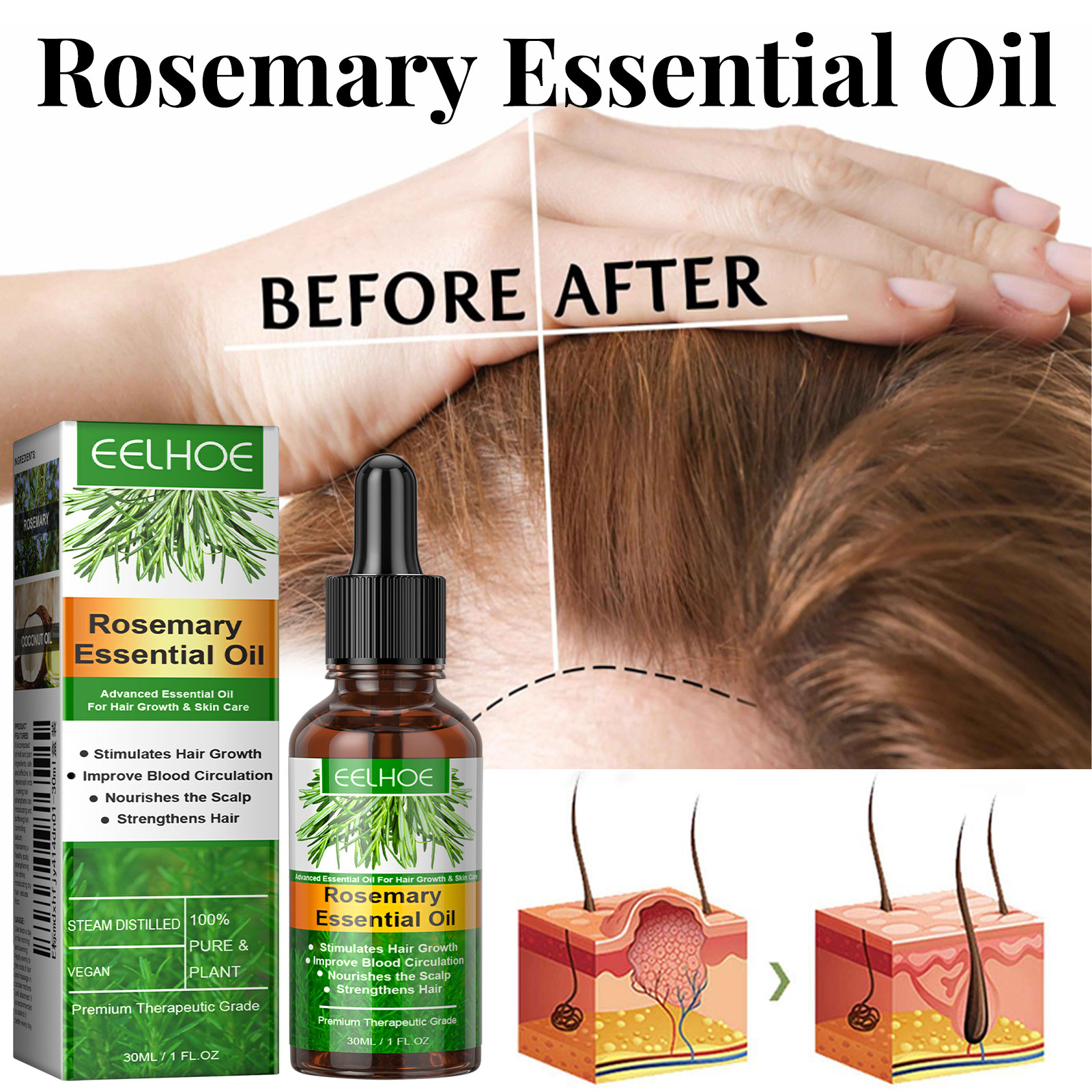 Hair Growth Serum Fast Growing - огляд і ціна Hair Care Essence Oil Spray