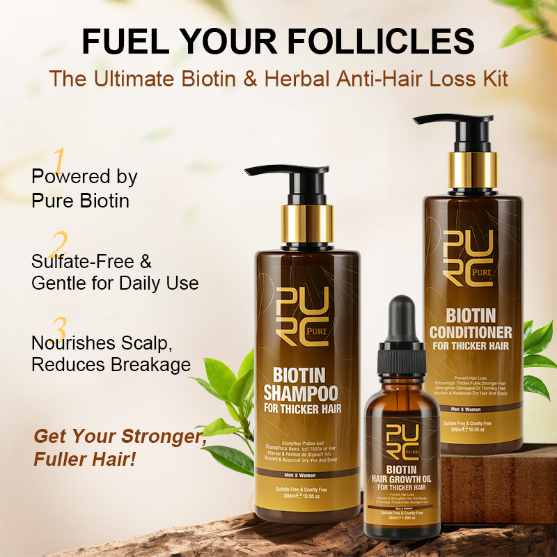PURC Biotin Hair Growth Oil Sh - огляд і ціна Hair Care Frizzy Hair