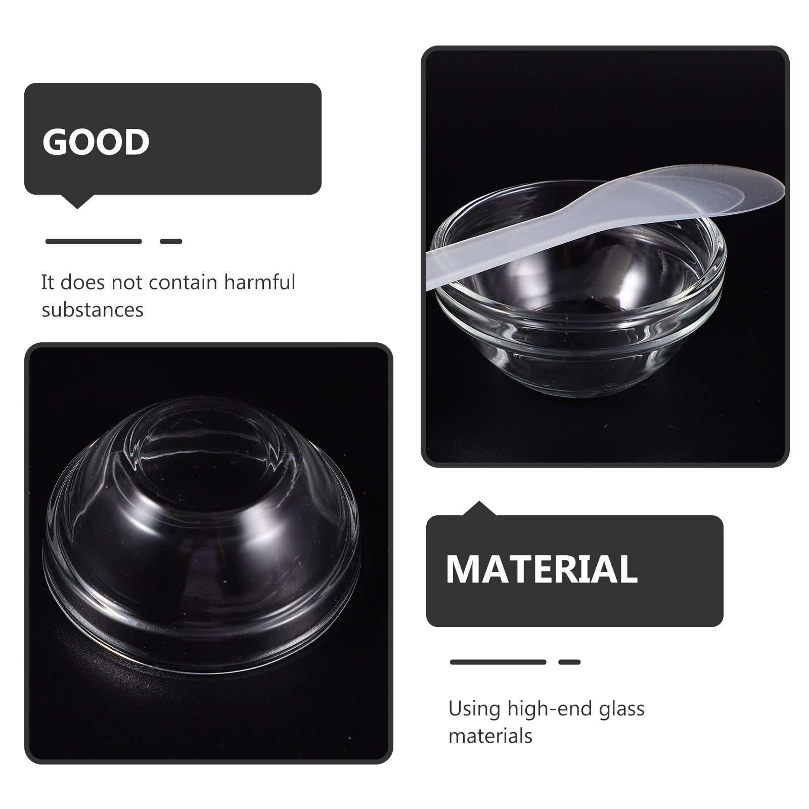 1Set Essential Oil Bowl Glass  - огляд і ціна Hair Care Salon