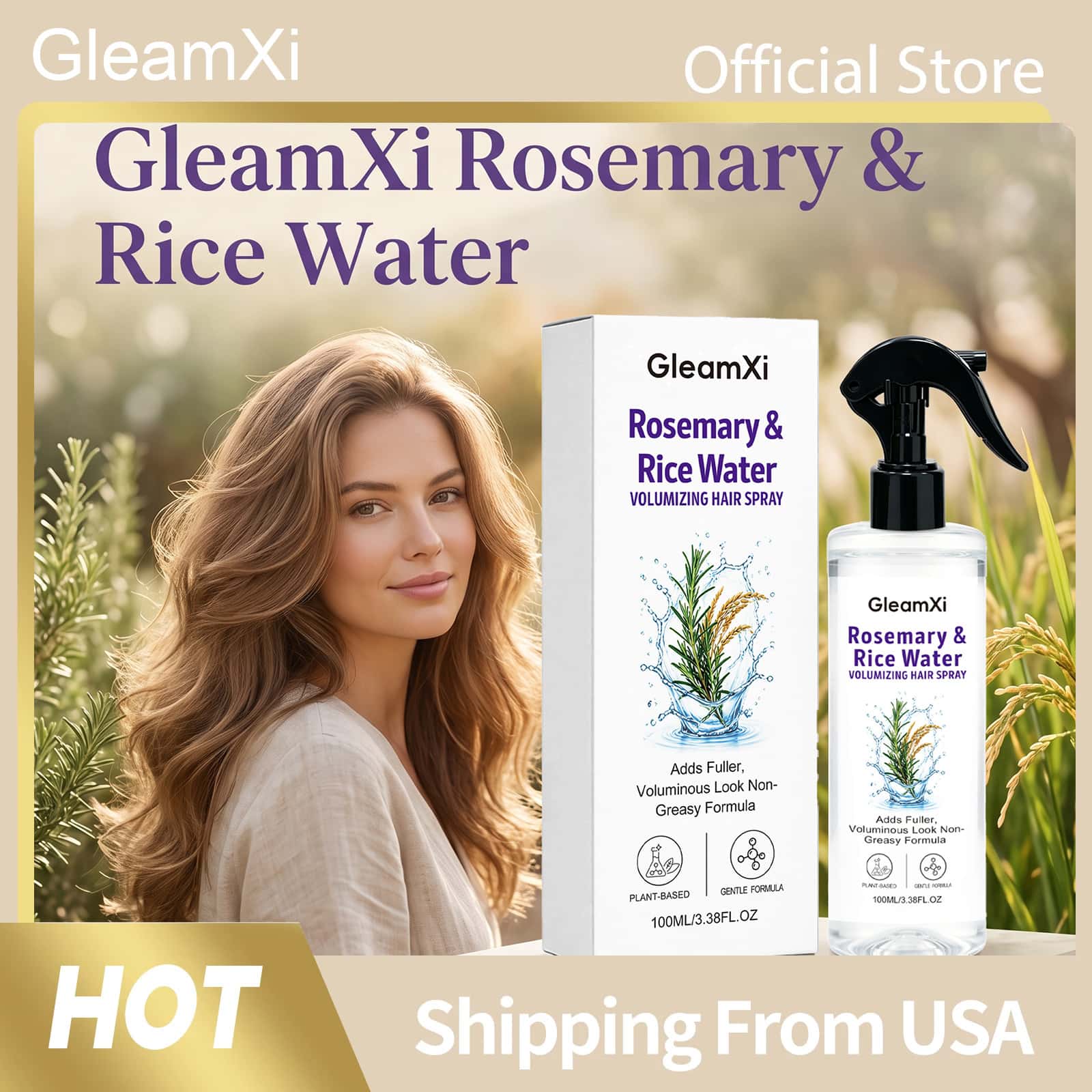 GleamXi Rosemary Rice Water Ha - огляд і ціна Hair Care With Rice Water