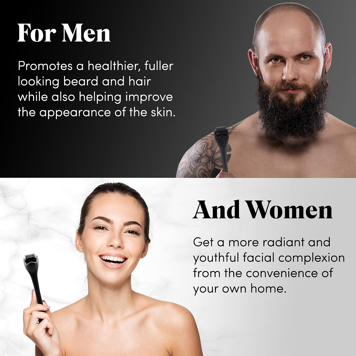 Derma Roller for Skin,Beard &  - огляд і ціна Hair Care Frizzy Hair