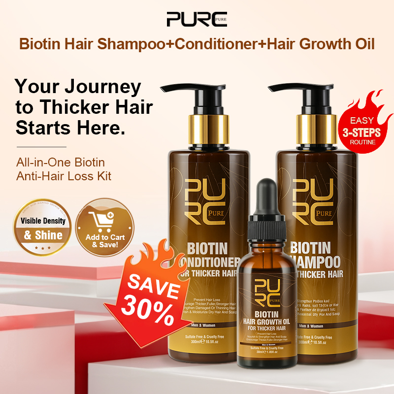 PURC Biotin Hair Growth Oil Sh - огляд і ціна Hair Care Frizzy Hair