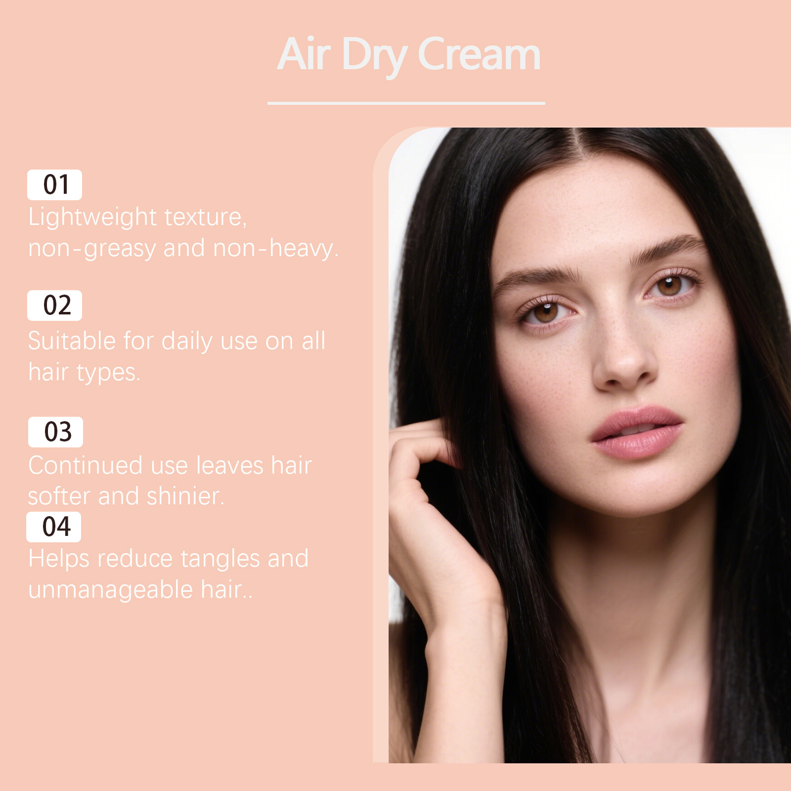 Air Dry Smoothing Hair Cream A - огляд і ціна Hair Care Frizzy Hair